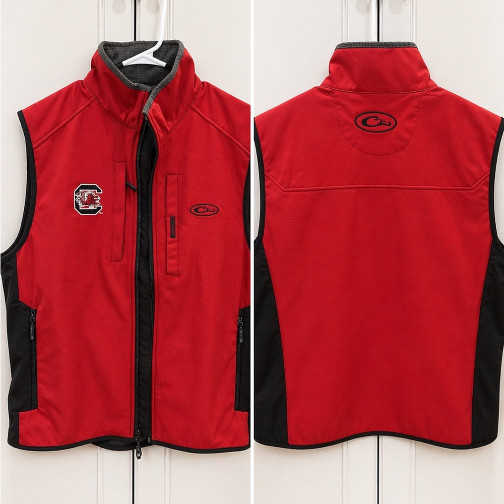 Drake SC Gamecocks Softshell Vest with Team Patch